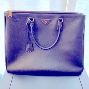 Prada Saffiano Tote in Black
